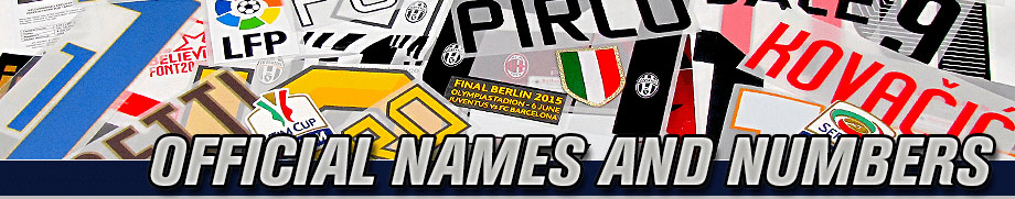 official names and numbers kits